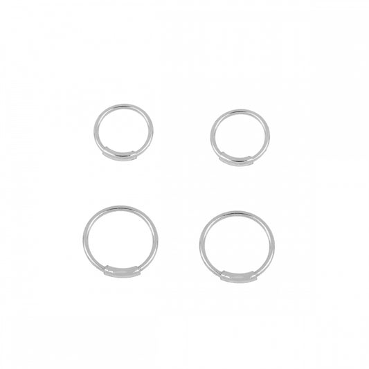 pendiente de aro flexible para piercing. Es hipoalergénico de plata con baño de oro 18 kilates. Perfecto para cartílago, tragus y helix