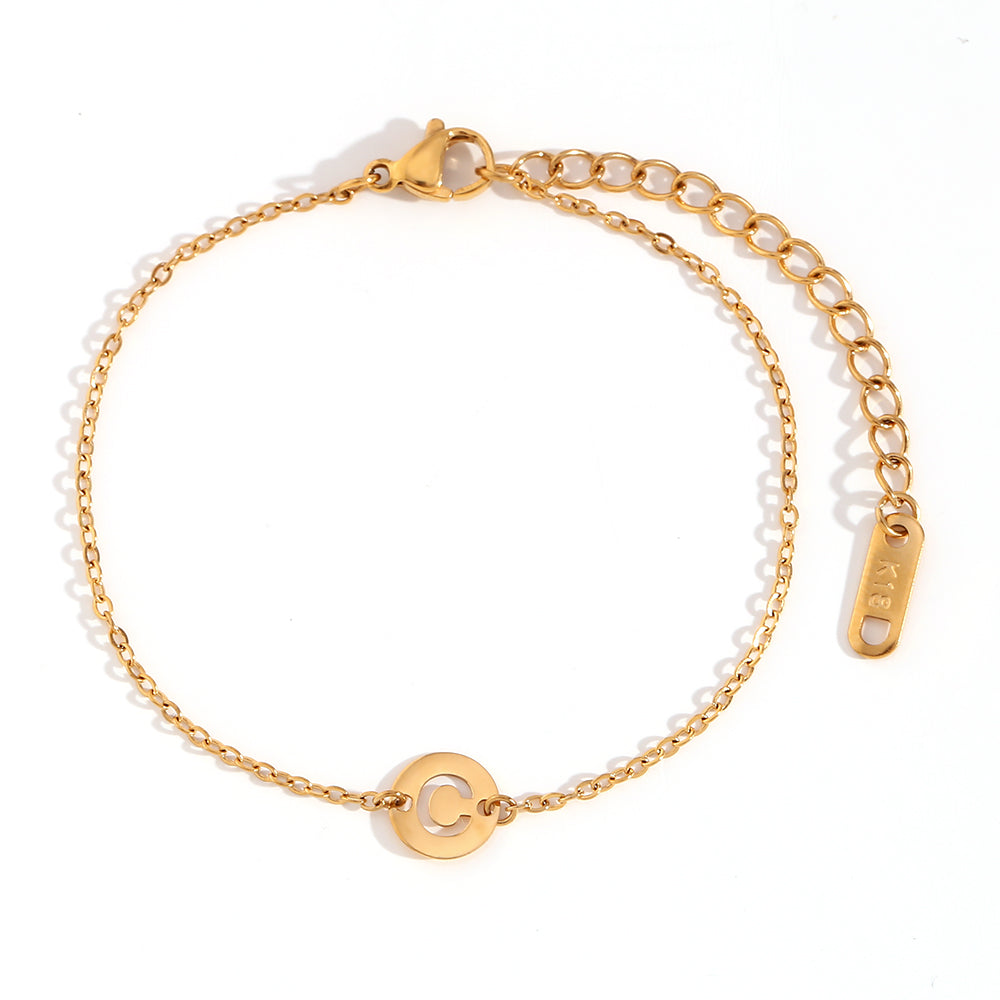 Pulsera Letra WATERPROOF (dorado y plateado)