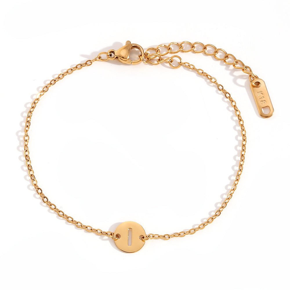 Pulsera Letra WATERPROOF (dorado y plateado)