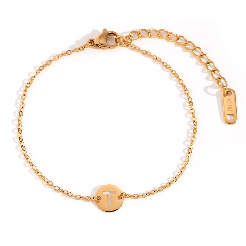 Pulsera Letra WATERPROOF (dorado y plateado)