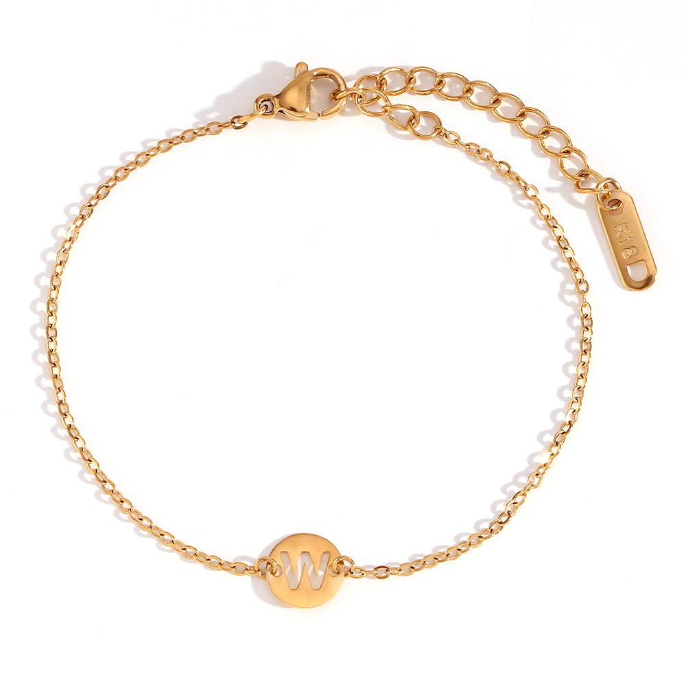 Pulsera Letra WATERPROOF (dorado y plateado)