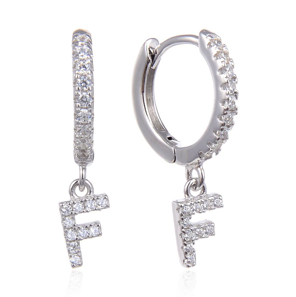 PRE-ORDER Letter Earrings (Silver)