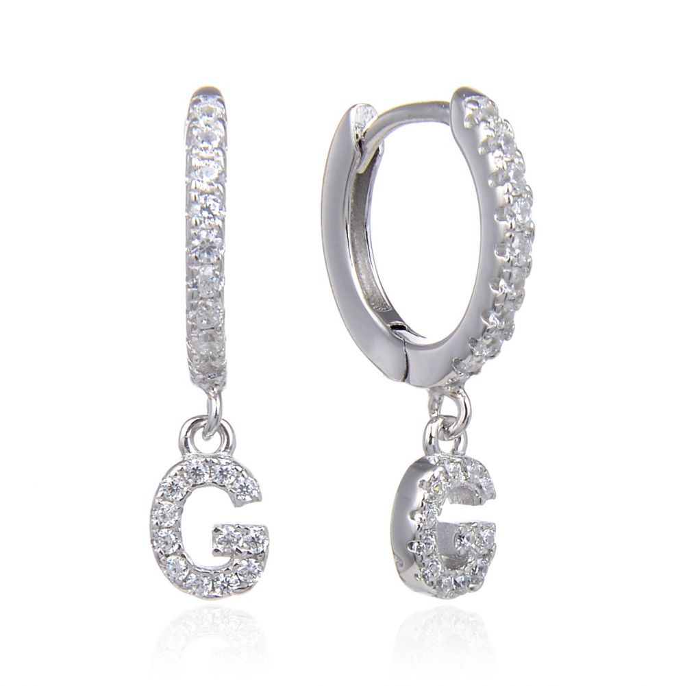 PRE-ORDER Letter Earrings (Silver)