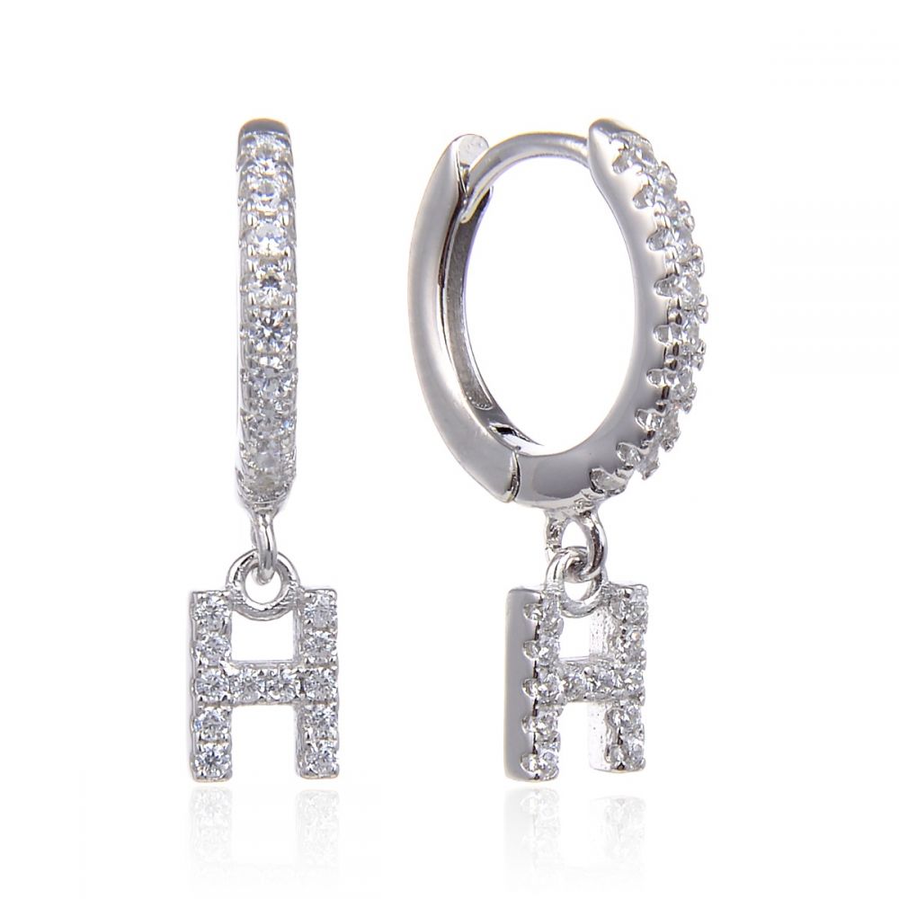 PRE-ORDER Letter Earrings (Silver)