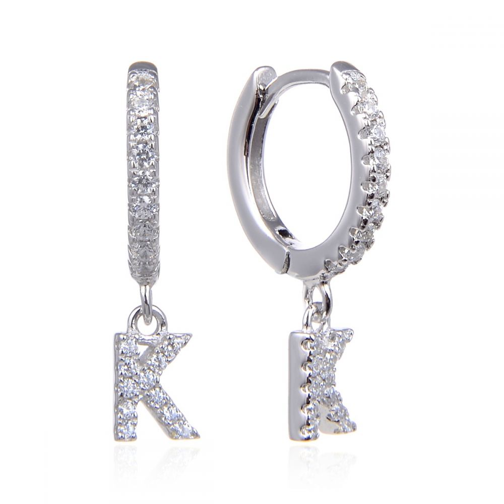PRE-ORDER Letter Earrings (Silver)