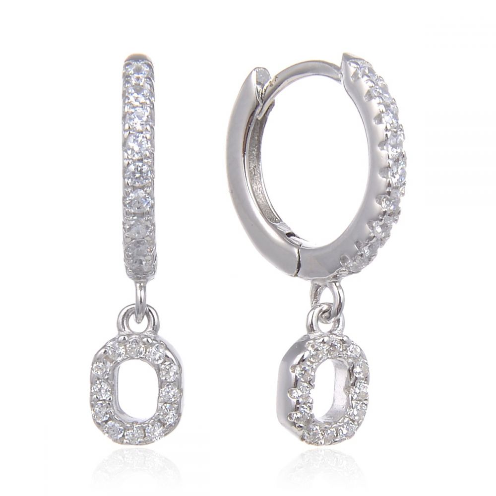 PRE-ORDER Letter Earrings (Silver)