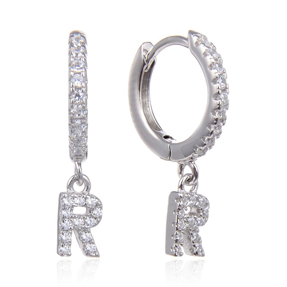 PRE-ORDER Letter Earrings (Silver)