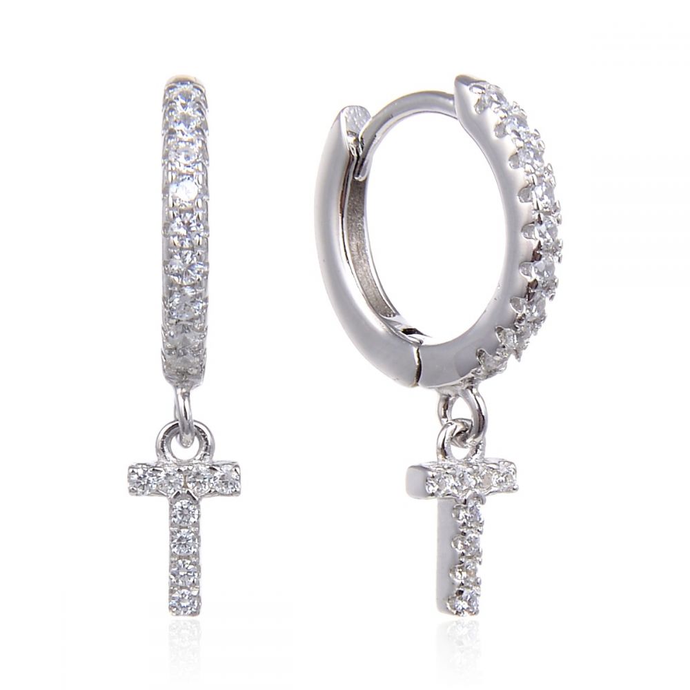 PRE-ORDER Letter Earrings (Silver)