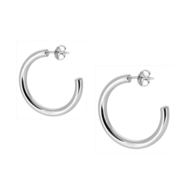 aros o pendientes criolla 15 x 3 mm en plata de ley con baño de oro 18 kilates