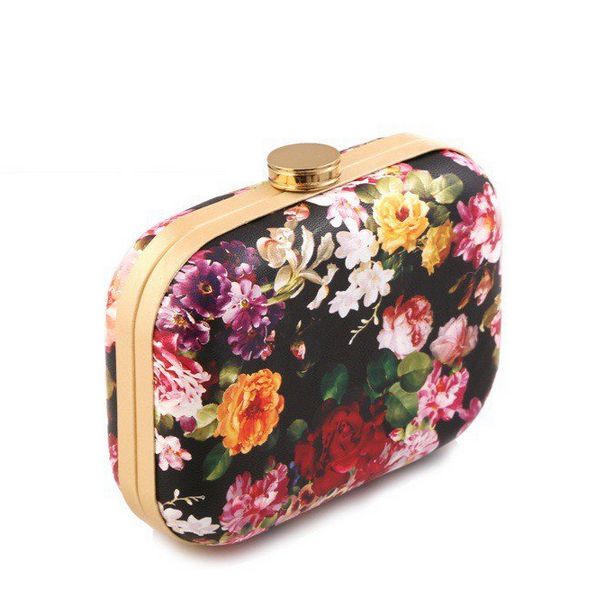 Clutch con estampado de flores para invitadas a boda