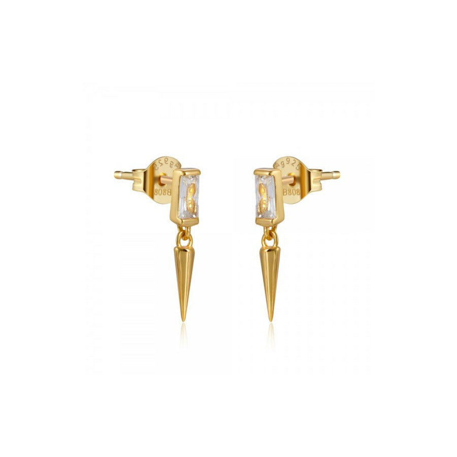 Metallica earrings silver and gold