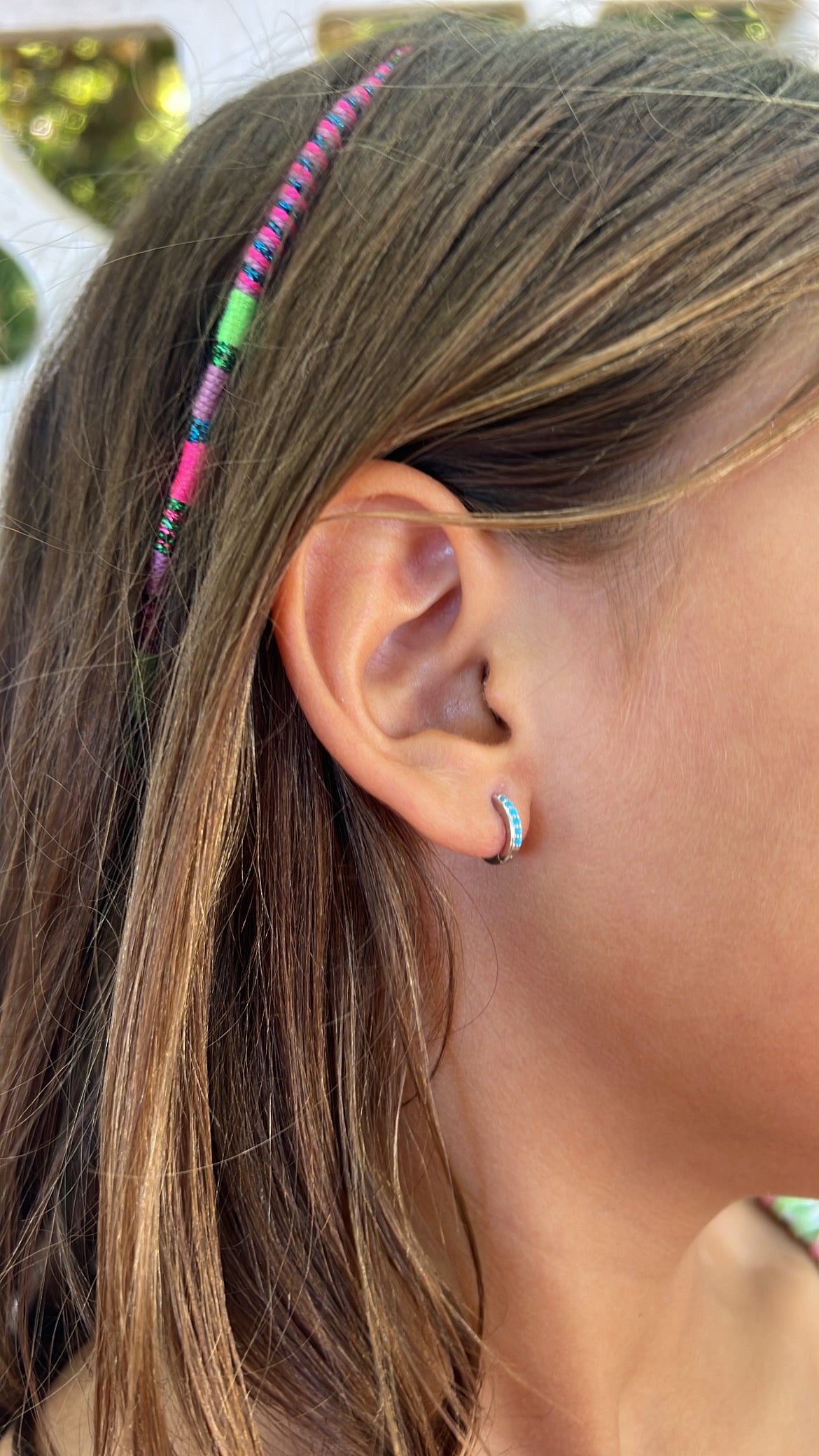 Turquoise earrings (silver and gold)