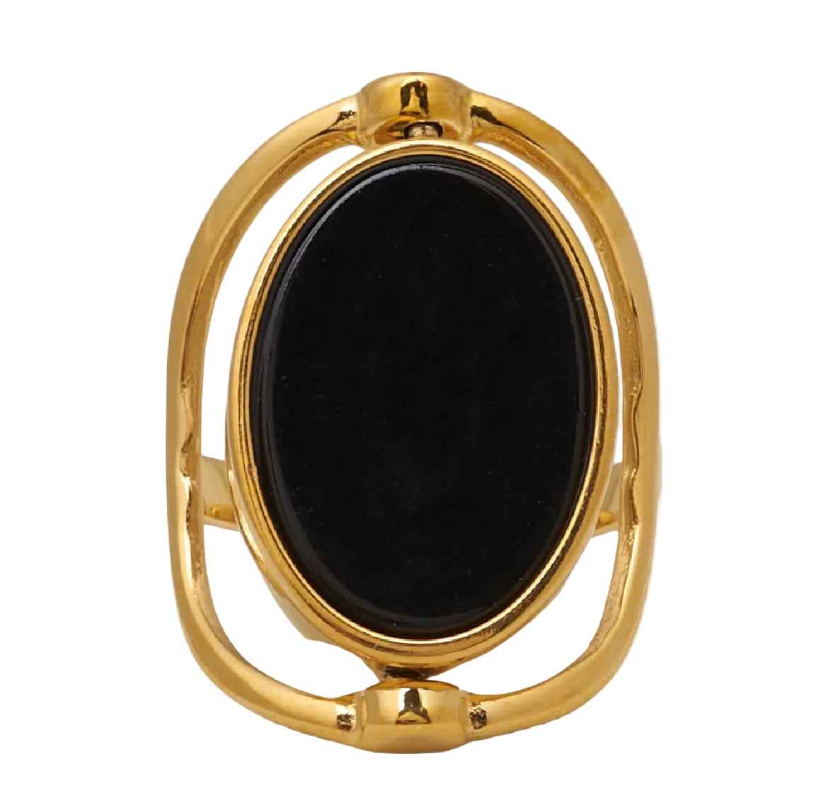 anillo reversible ajustable estilo boho ideal para regalar en el día de la madre o a tu amigo invisible si es mujer. Es de acero hipoalergénico y resistente al agua. Tiene piedra natural nácar y espinela.