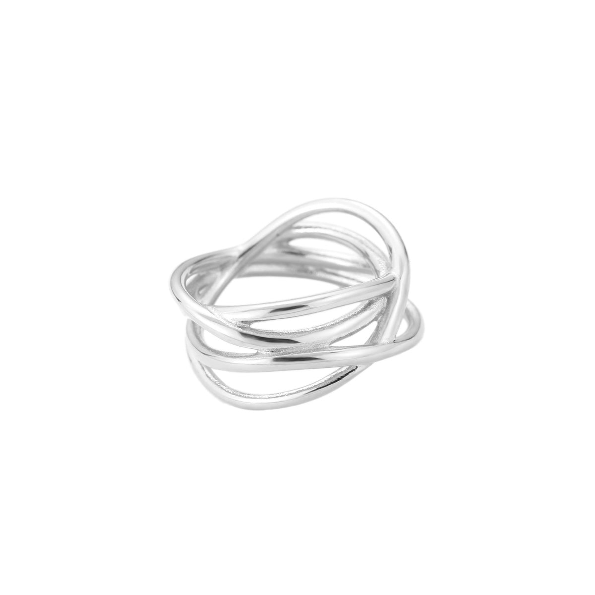 anillo entrelazado dorado Ancho y resistente al agua.. está confeccionado en acero hipoalergénico con baño de oro  o plata. Gold plated stainless steel waterproof adjustable ring