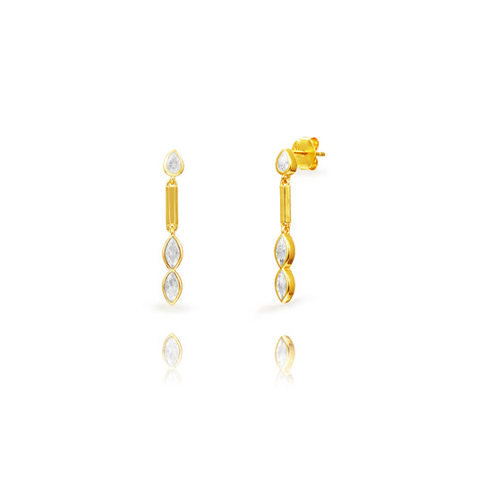 Pendientes Marquesita LIGEROS (plata y oro)