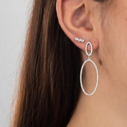Pat earrings (silver and gold)