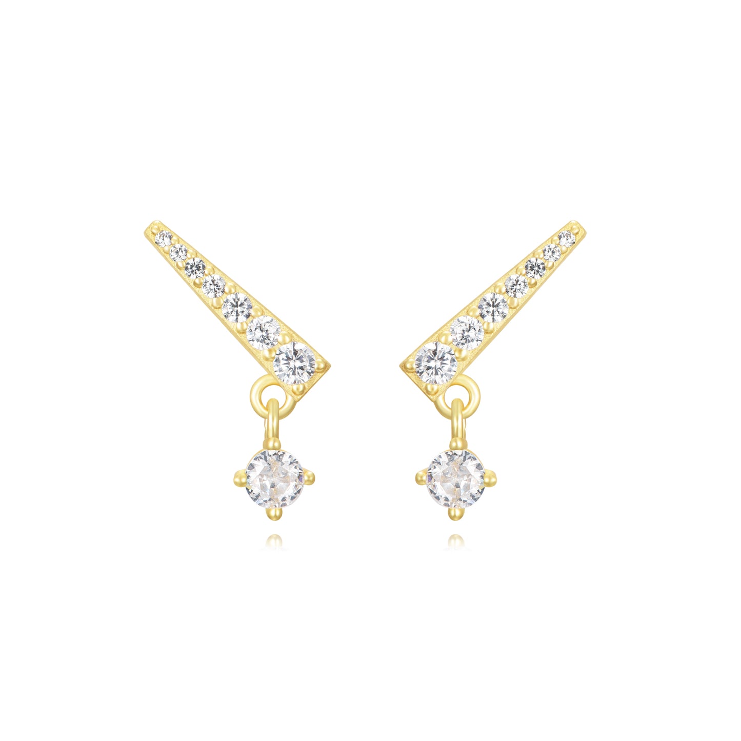 Pat earrings (silver and gold)