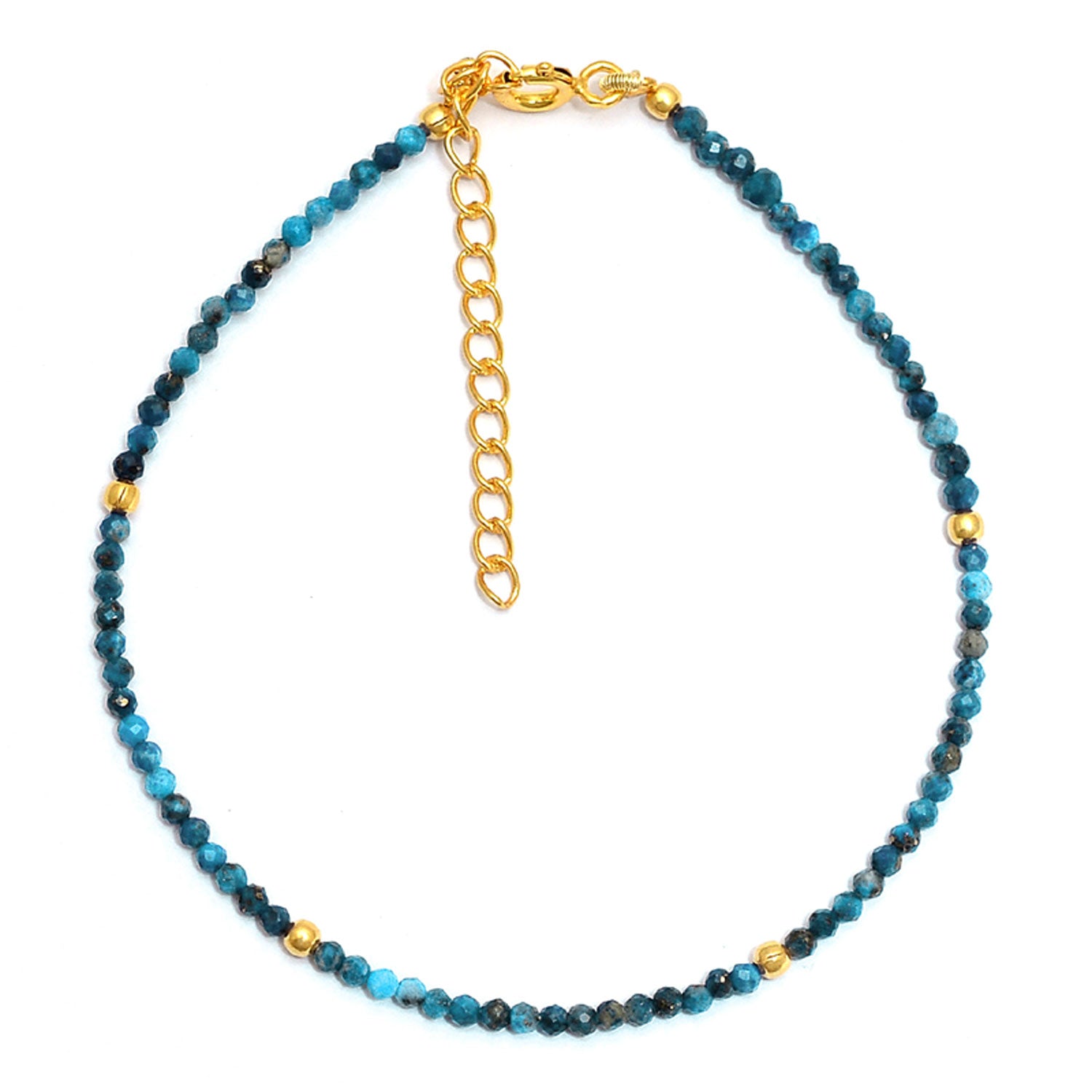 pulsera de minerales o piedra natural color azul klein o lapislazuli confeccionada en plata de ley con baño de oro 18 kilates y que se puedes personalizar con la inicial para regalo