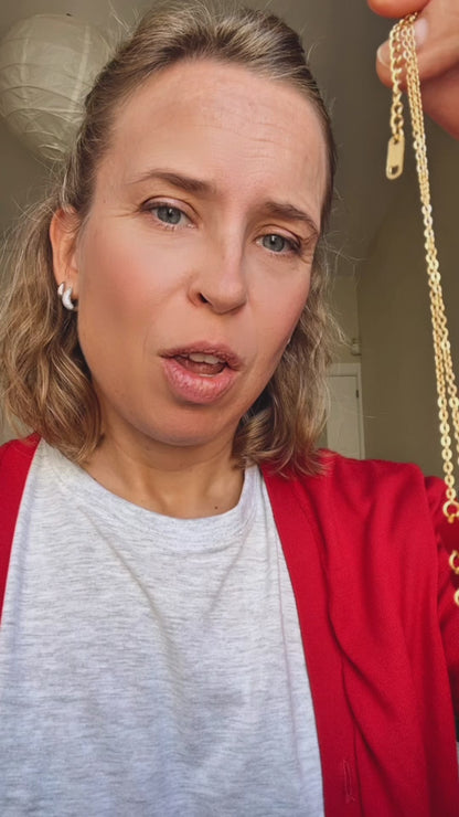 Collar doble Chapitas HIPOALERGÉNICO y WATERPROOF (2 colores)