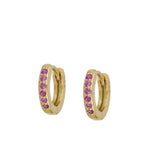 Aritos Pink (plata y oro)