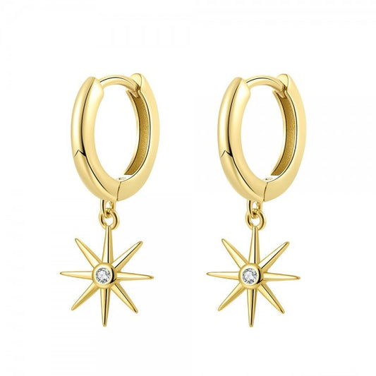 Aritos Sunny (plata y oro)