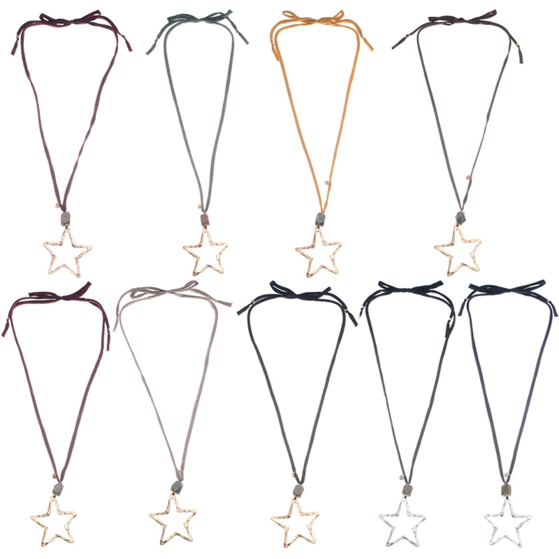 Star long necklace (5 colors)