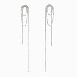 pendientes grandes y largos de fiesta para invitada a boda con brillantes de strass